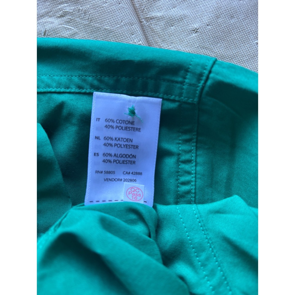 Harbor Bay Shirt Mens 3XL Green New Short Sleeve Button Down Easy Care Big Tall - Picture 3 of 7